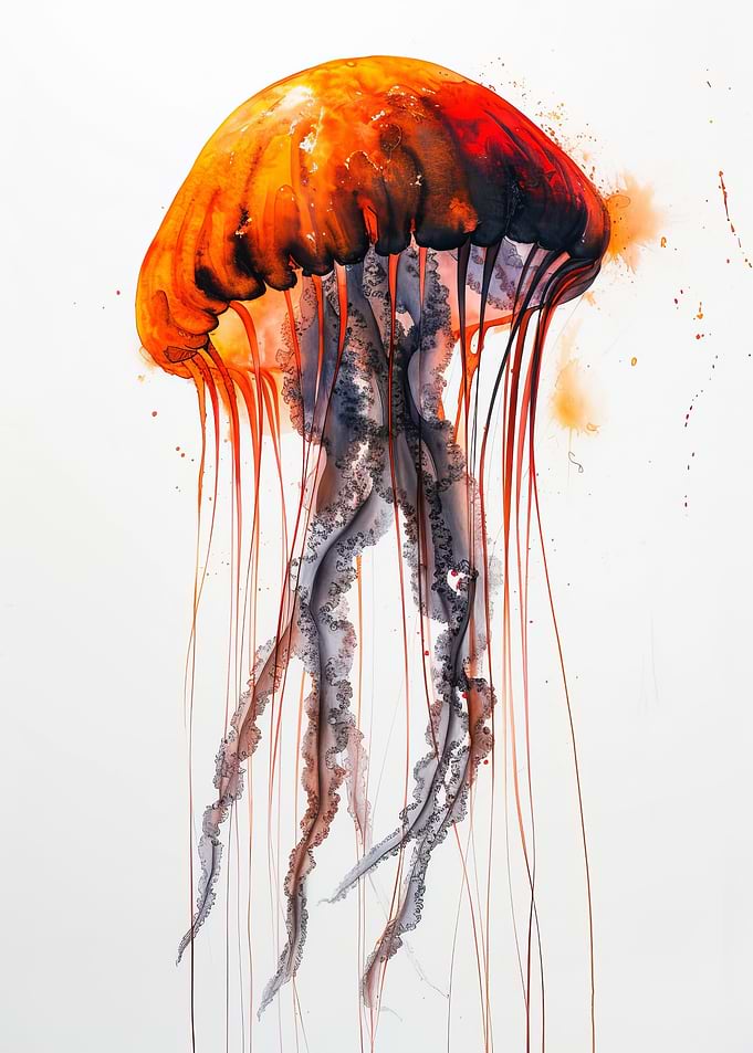 Jellyfish Watercolor