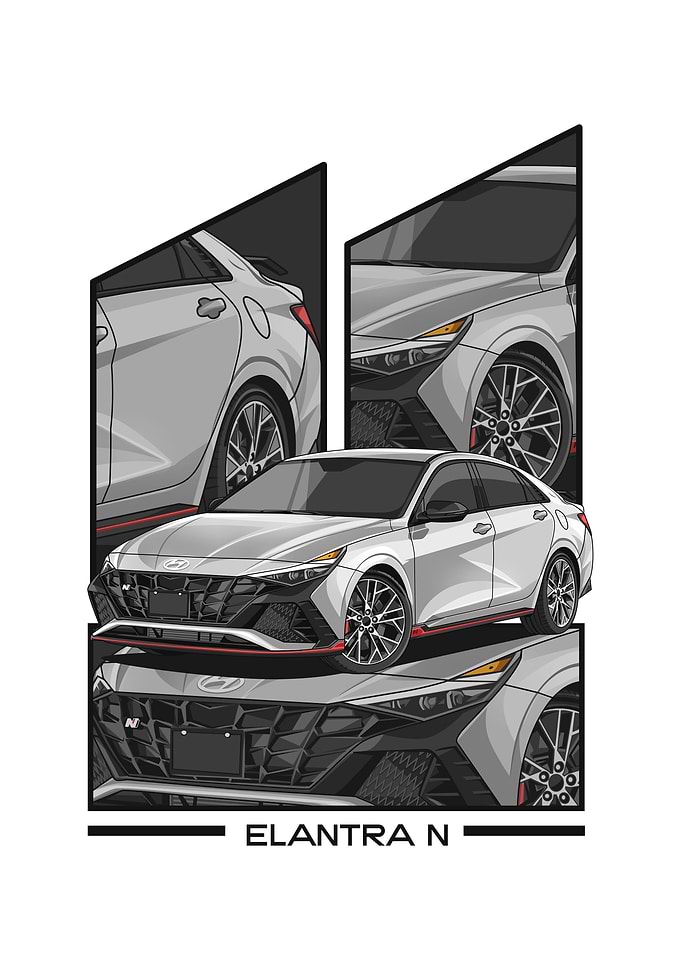 hyundai elantra n white