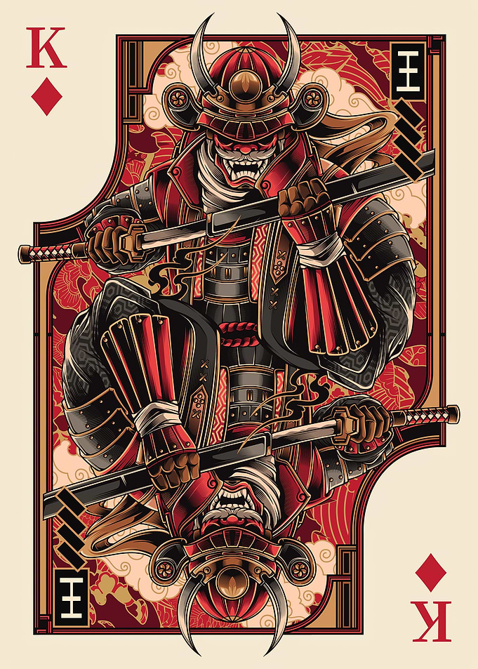 samurai of diamond card