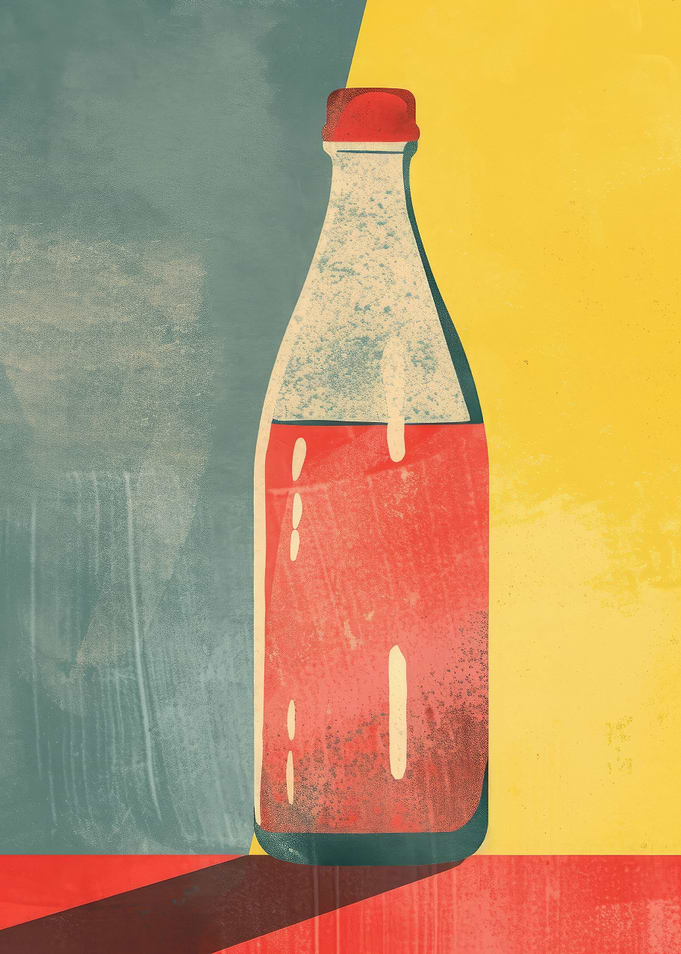 Orange Bottle Minimalist
