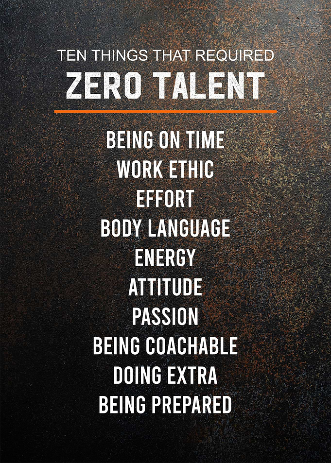 zero talent