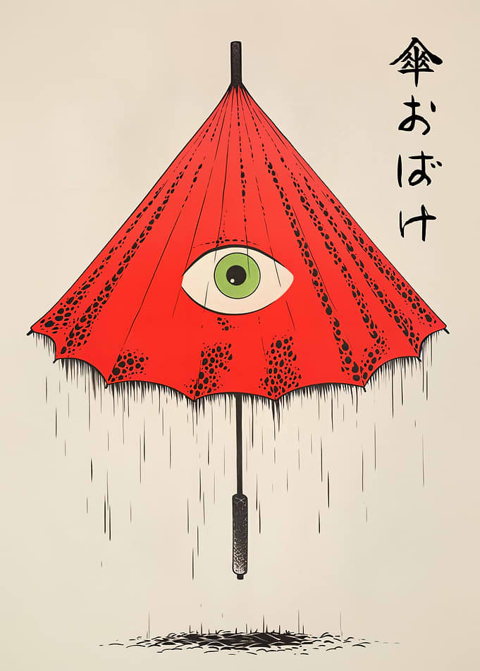 Vintage Kasa obake Yokai