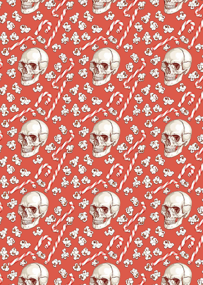 Skulls Popcorn Pattern