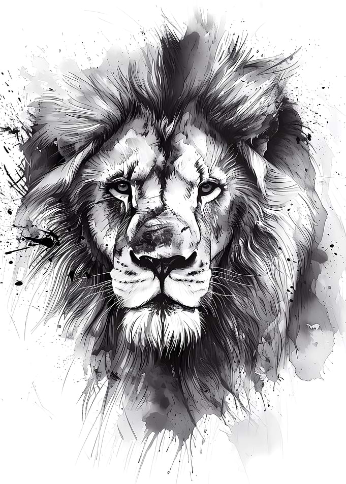 Lion Watercolor