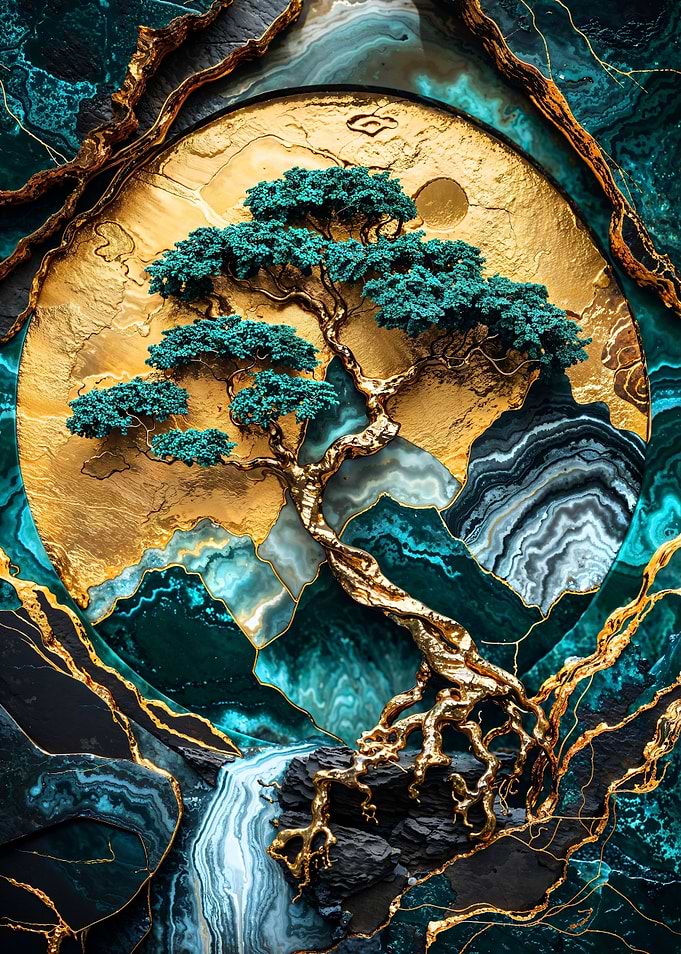 Golden Tree of Harmony Art