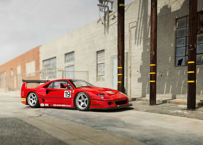 Red Ferrari F40