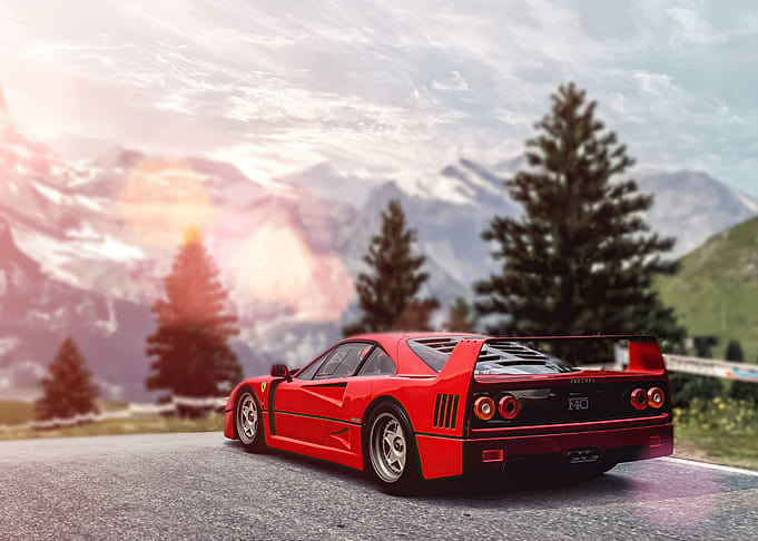 Red Ferrari F40