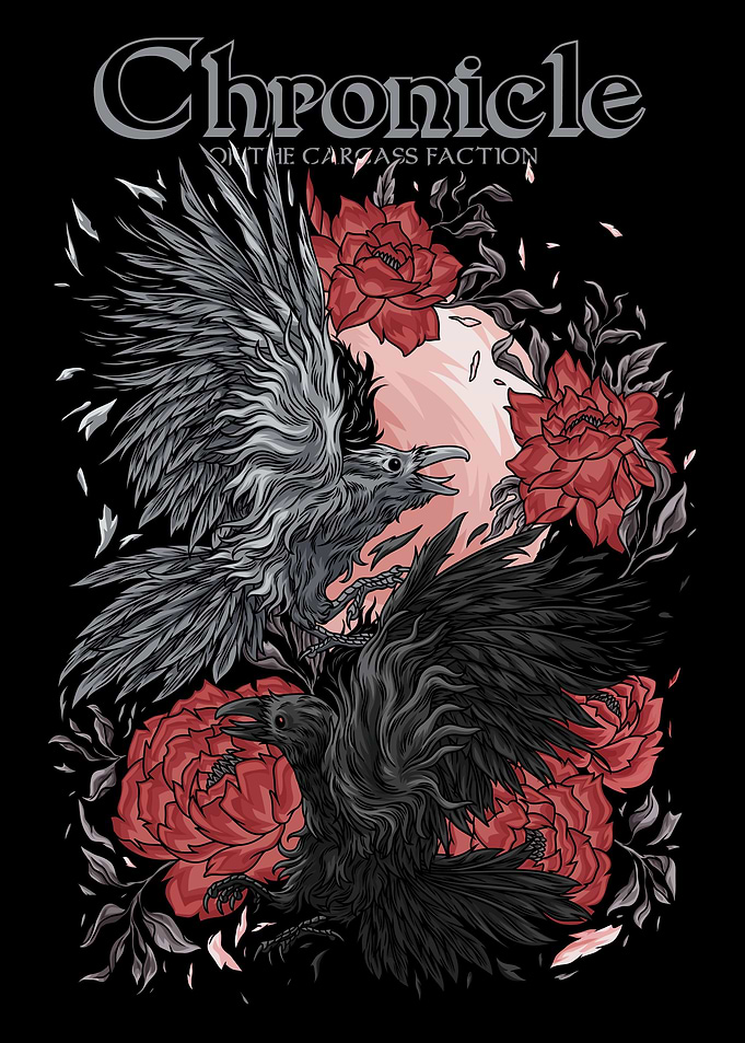 Raven Battle With Text
