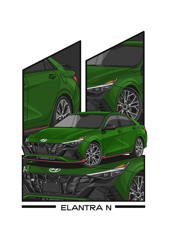 hyundai elantra n green