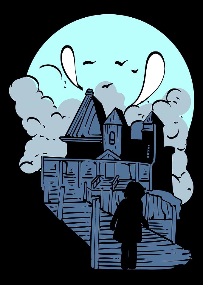 Horror House Halloween Fan