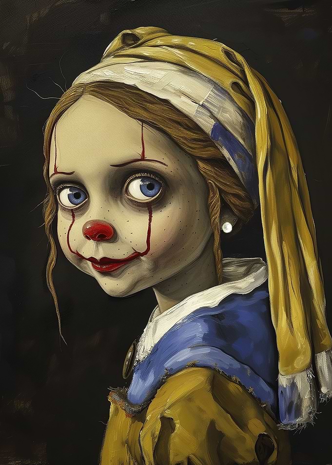 Clown With Pearl Earring