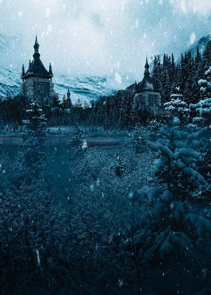 Castle Surrounded By Snow