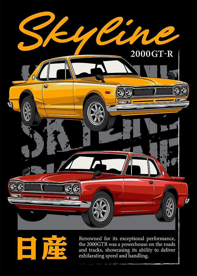 Vintage Sky Line JDM Car