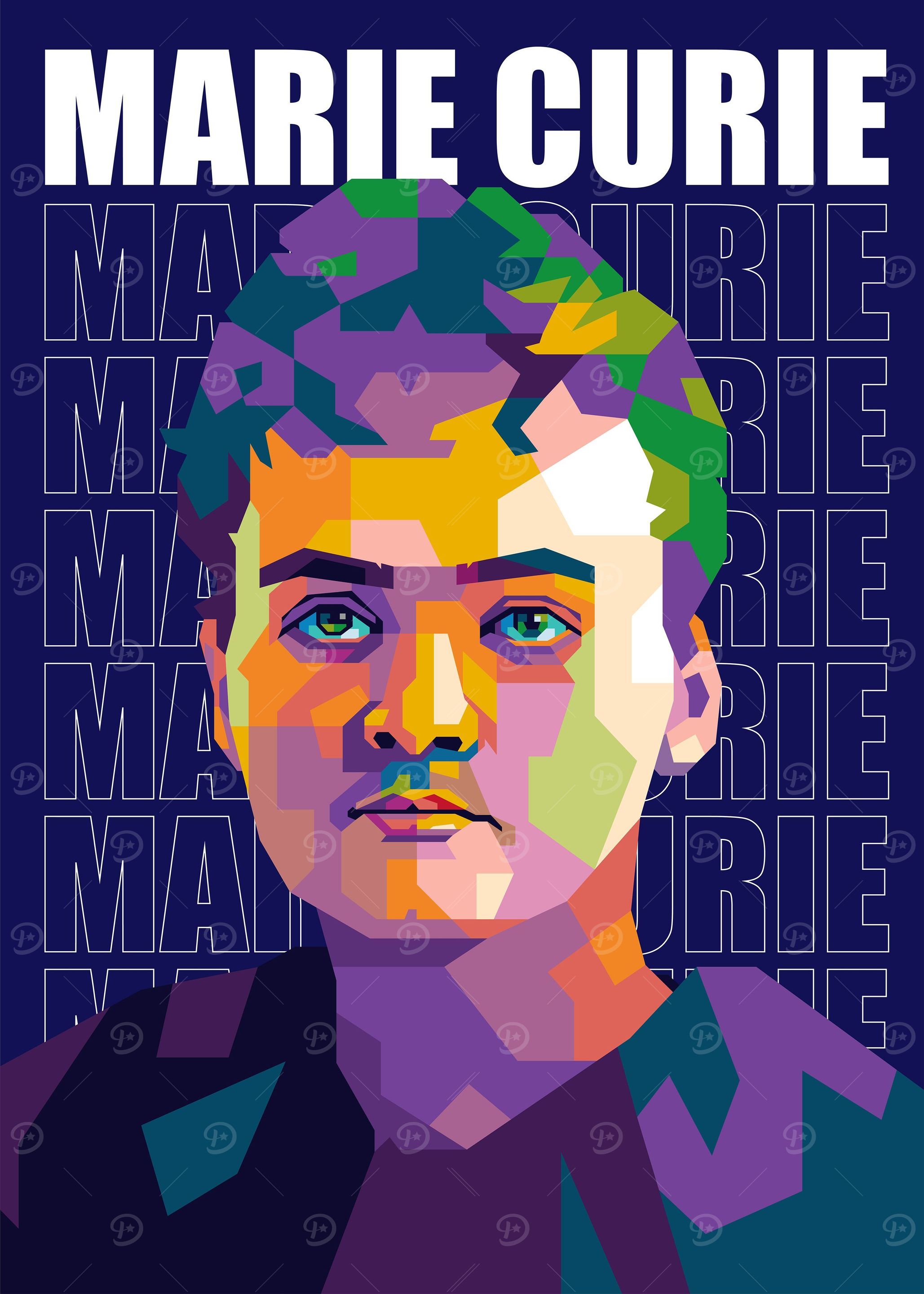 Marie Curie Pop Art