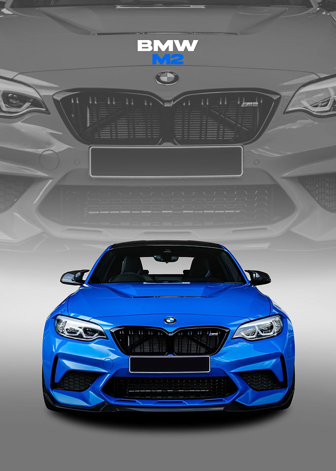 bmw m2 poster