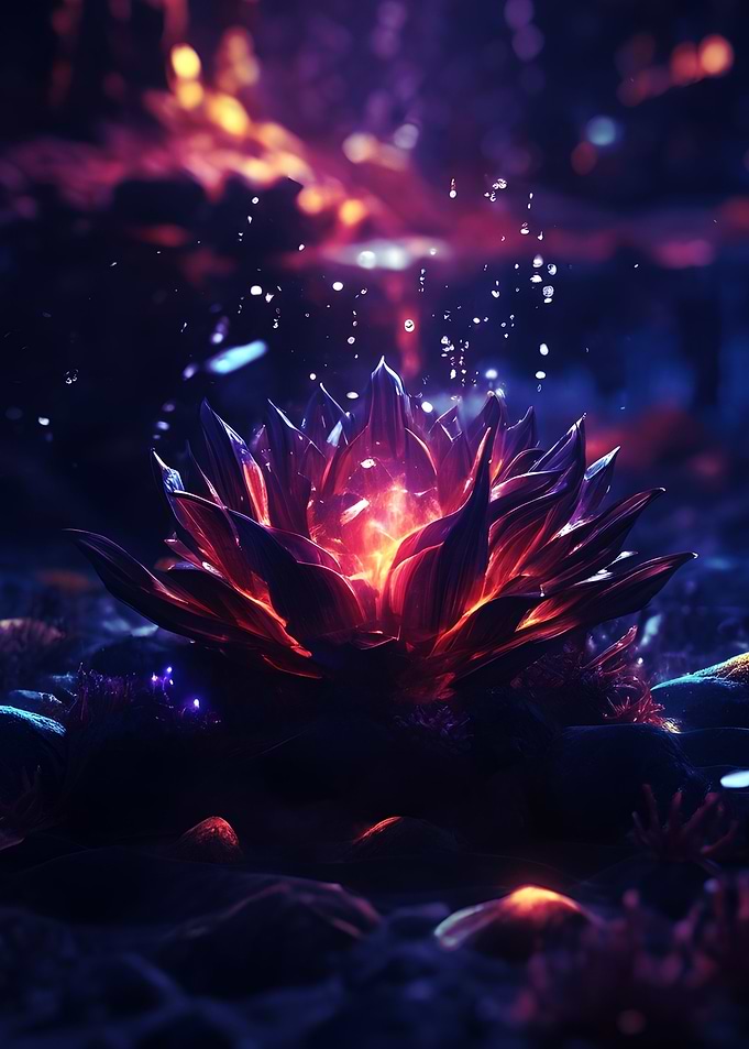 Flower Neon fantasy
