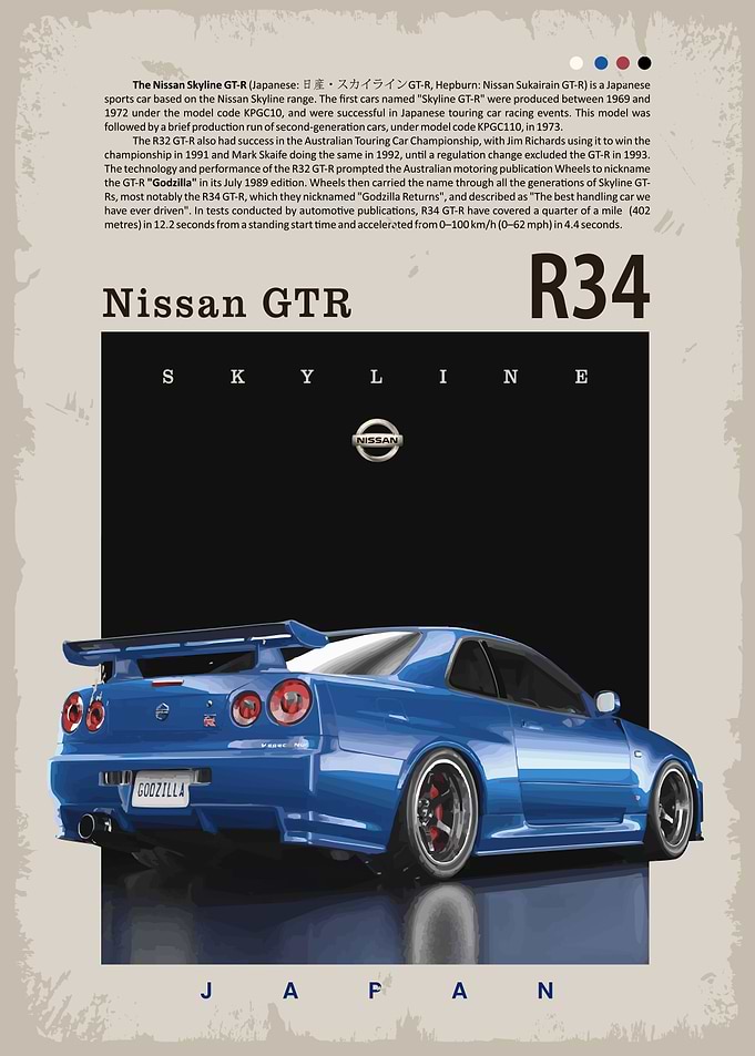 nissan skyline gtr r34