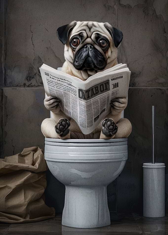 Pug Dog Funny Cute