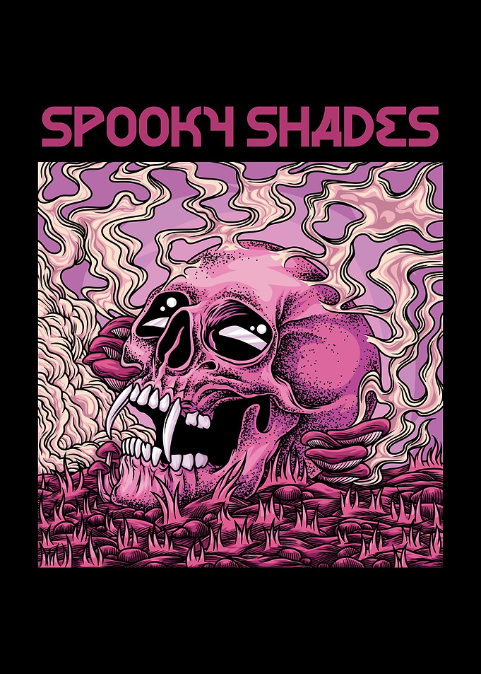 Skull Smoky With Text