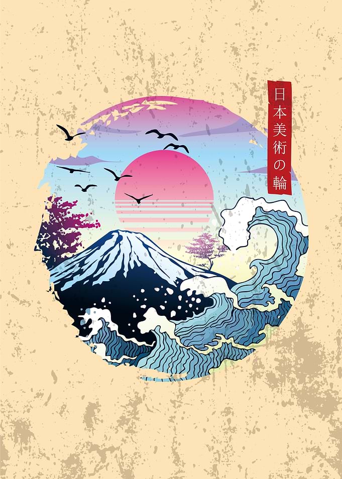 Japanese circle art