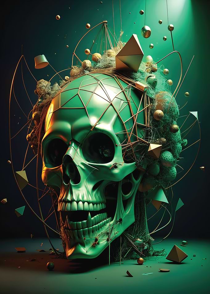 Mesmerizing Skull Art