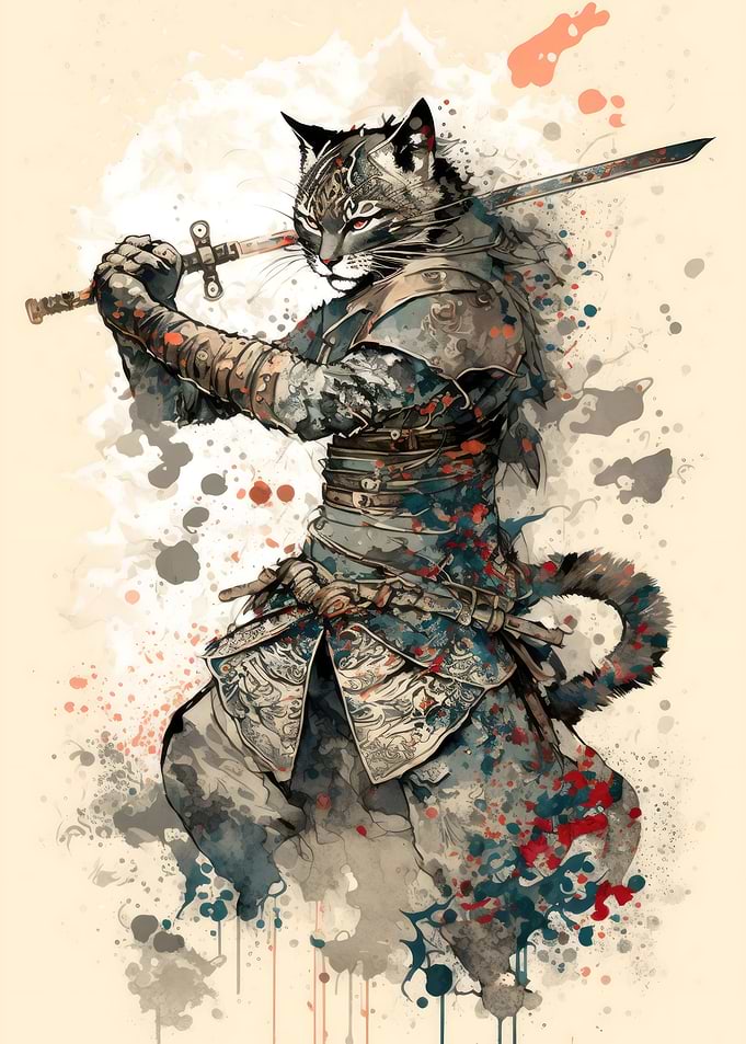 Samurai Cat