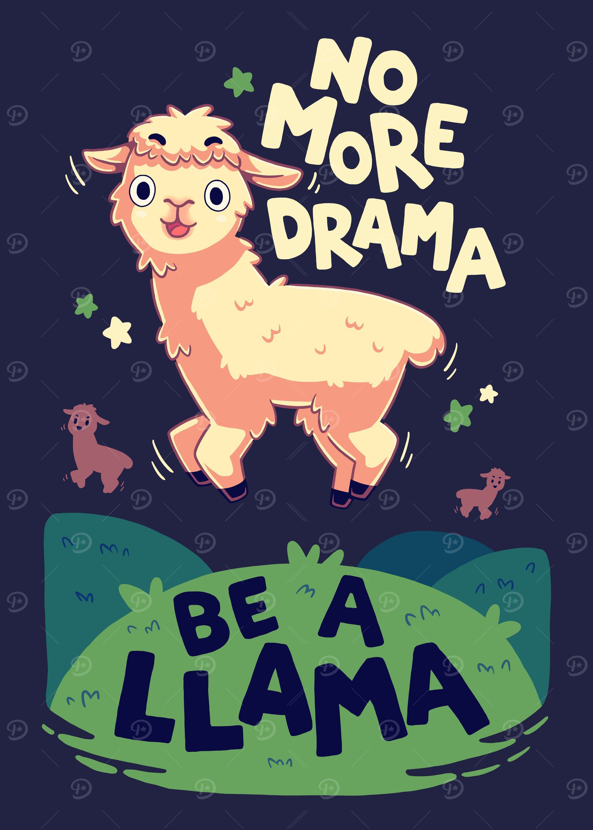No more drama be a llama