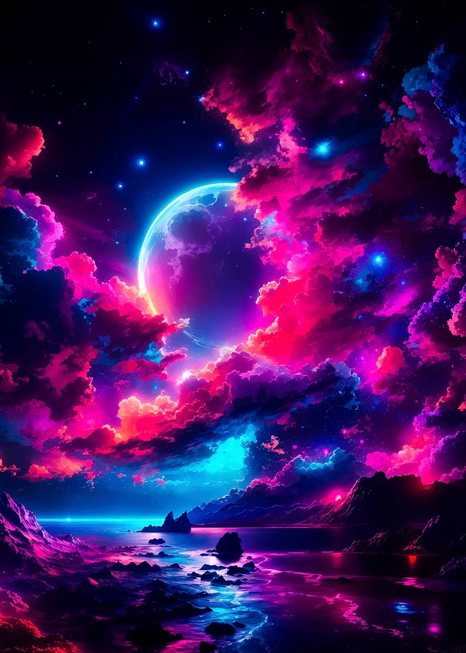 Colorful Moon