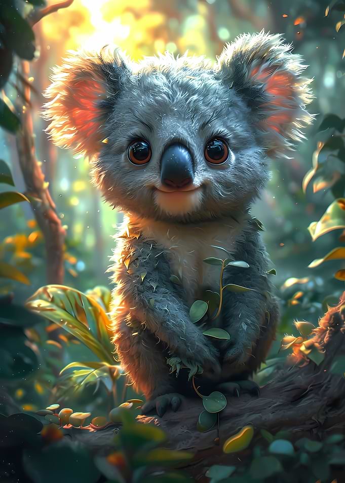 Cute Cartoon Koala