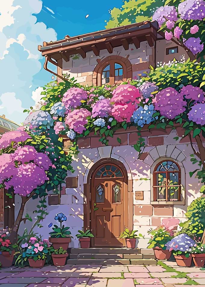 petals on the wall