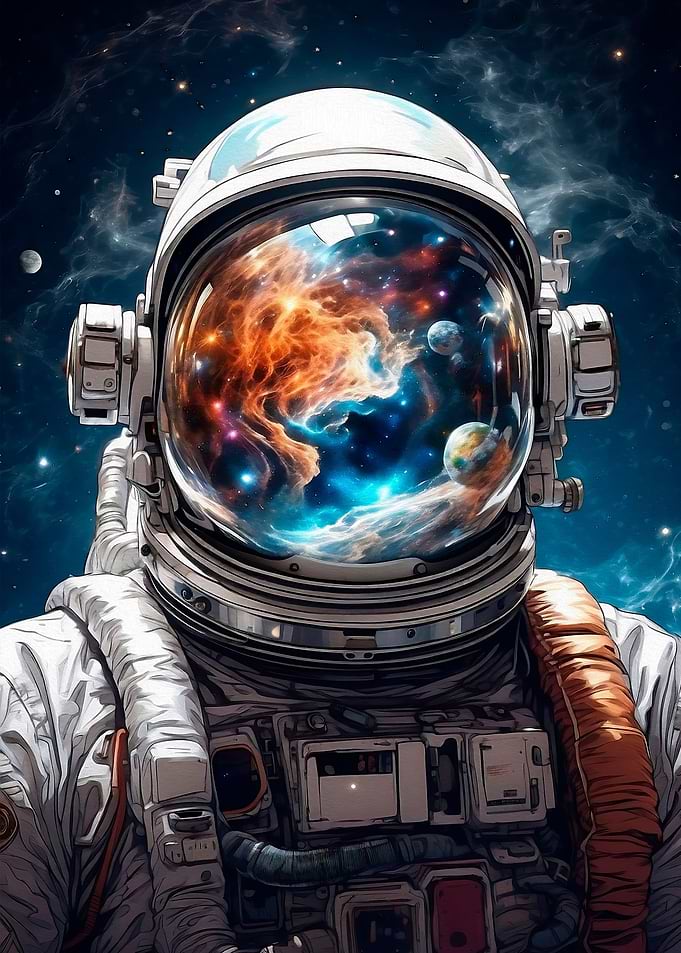 astronaut in space