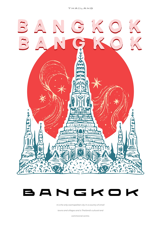Bangkok city poster