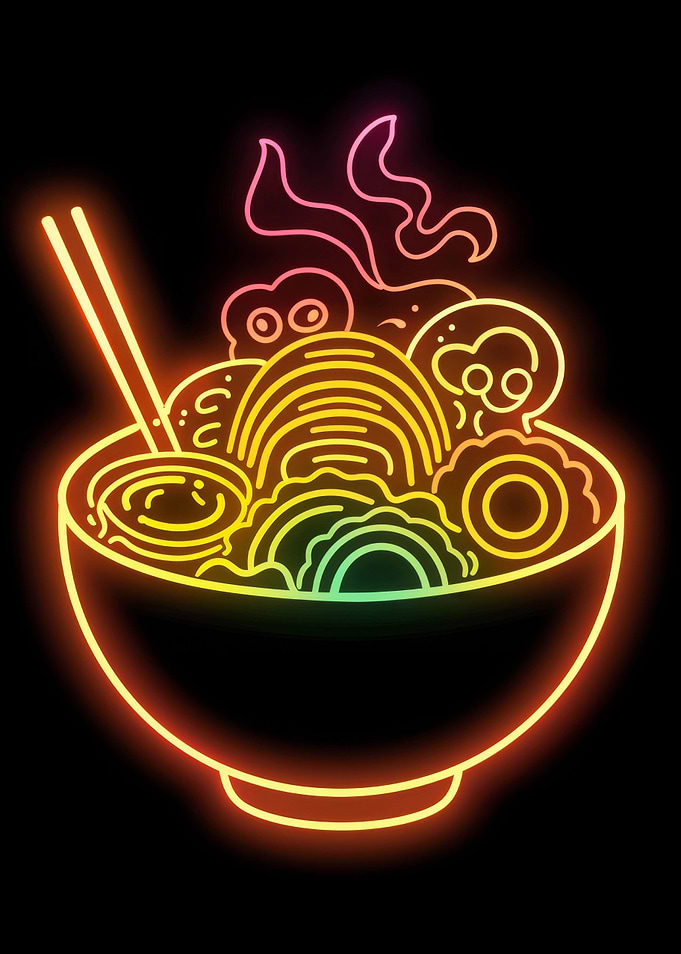 Ramen Japan Golden Neon