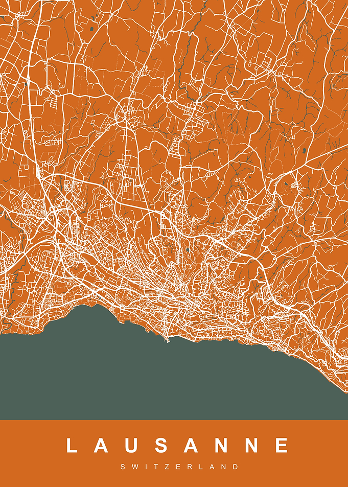 MAP LAUSANNE SWITZERLAND