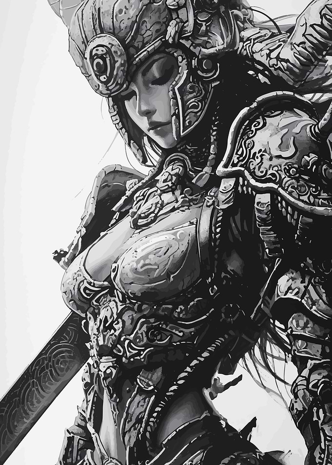 Angel Samurai Warrior