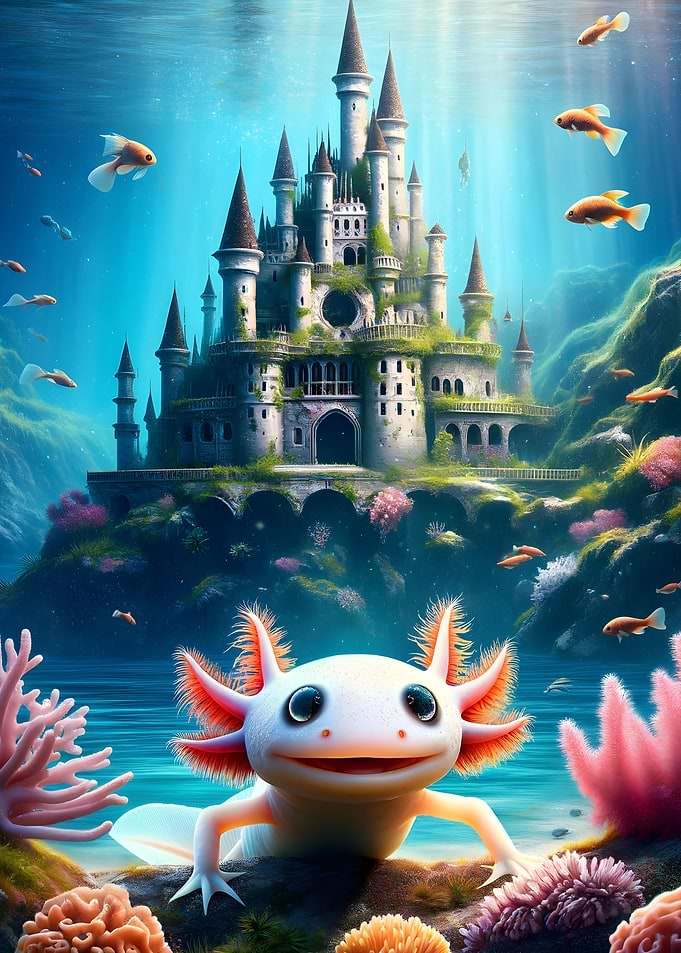 Cuter Axolotl Deep Sea