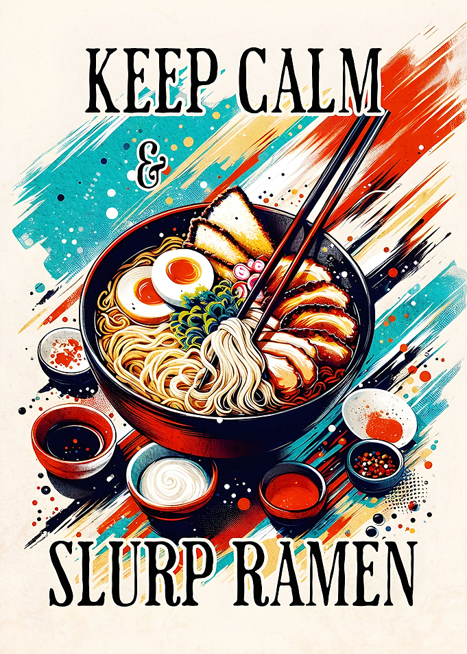 Funny Ramen Japanese Food