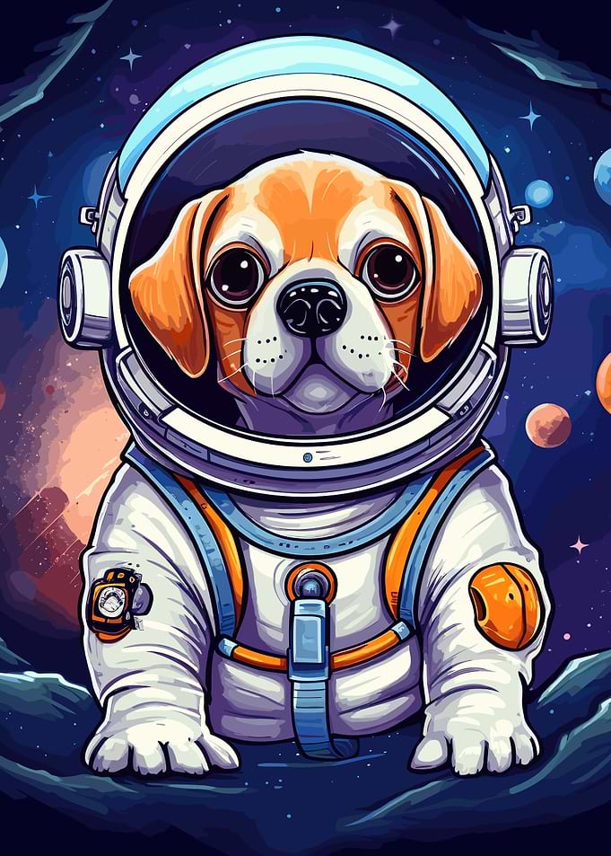 Astronaut Space Corgi Dog