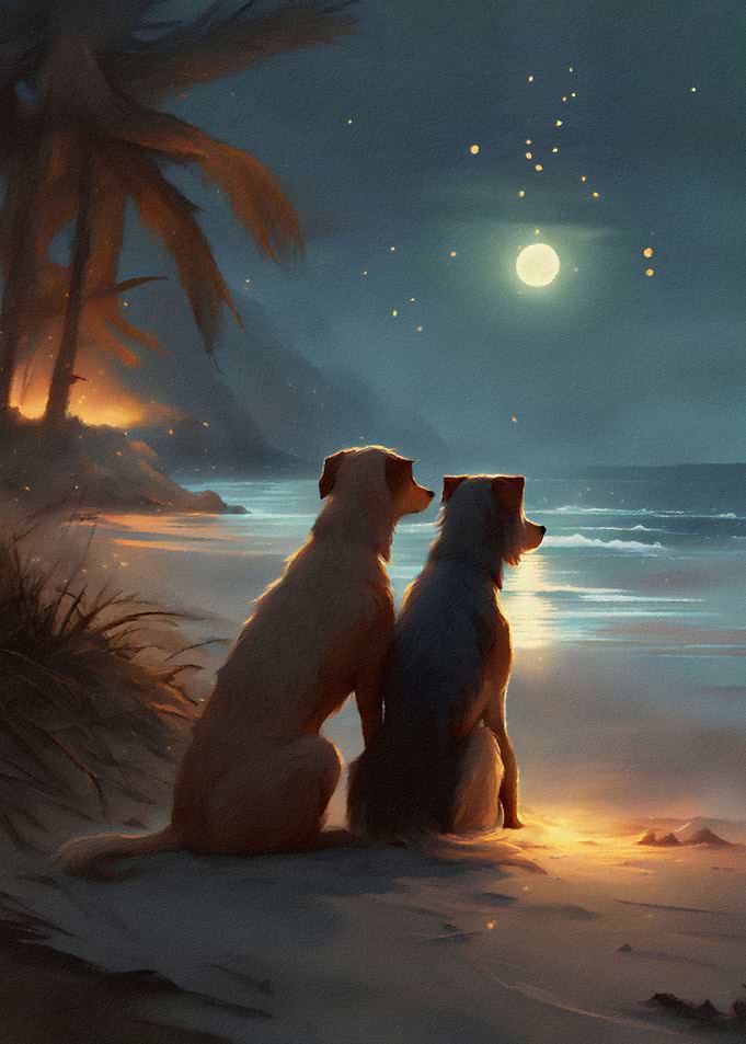 A night on the beach