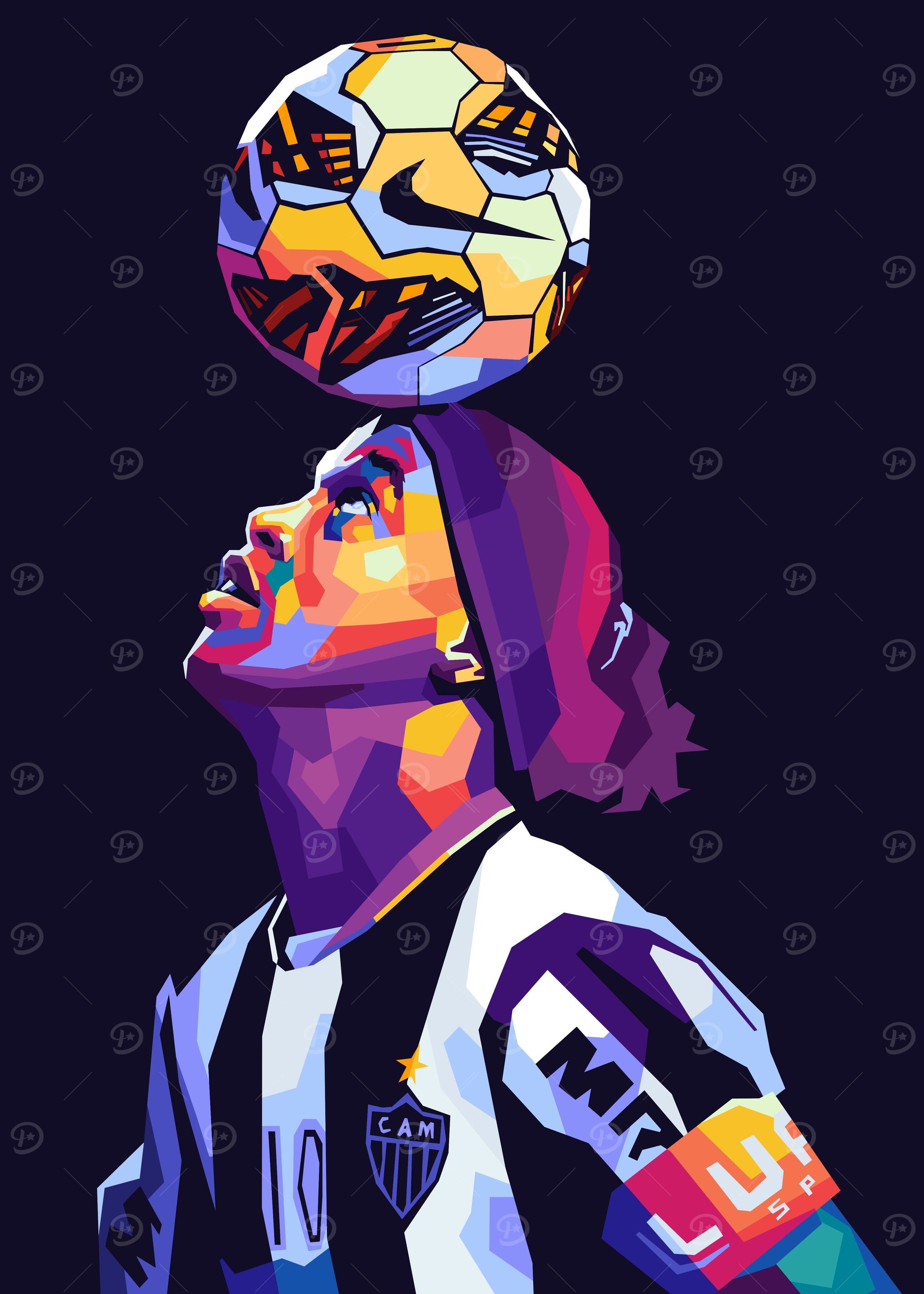 Ronaldinho Wpap Pop Art
