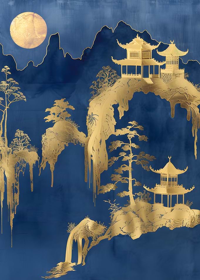 Golden Japanese Castle