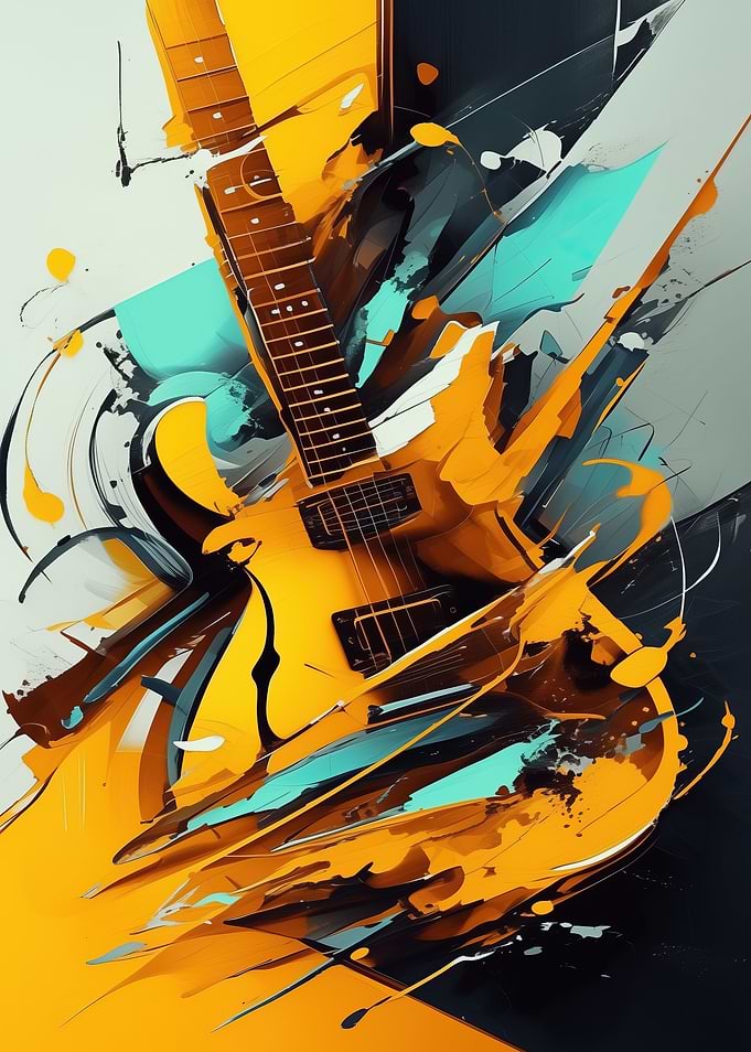 Guitar Abstract Art