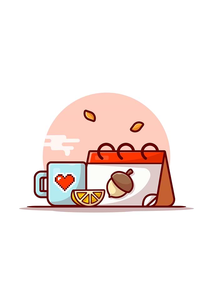 Hot Coffee With Calender