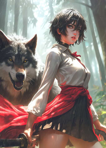 Majestic Wolf Princess