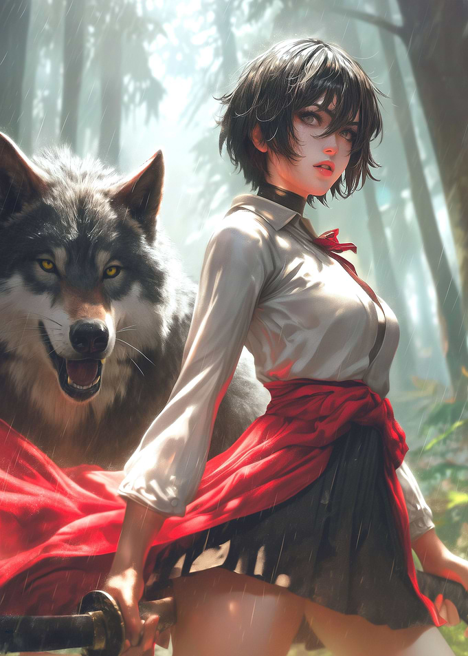Majestic Wolf Princess