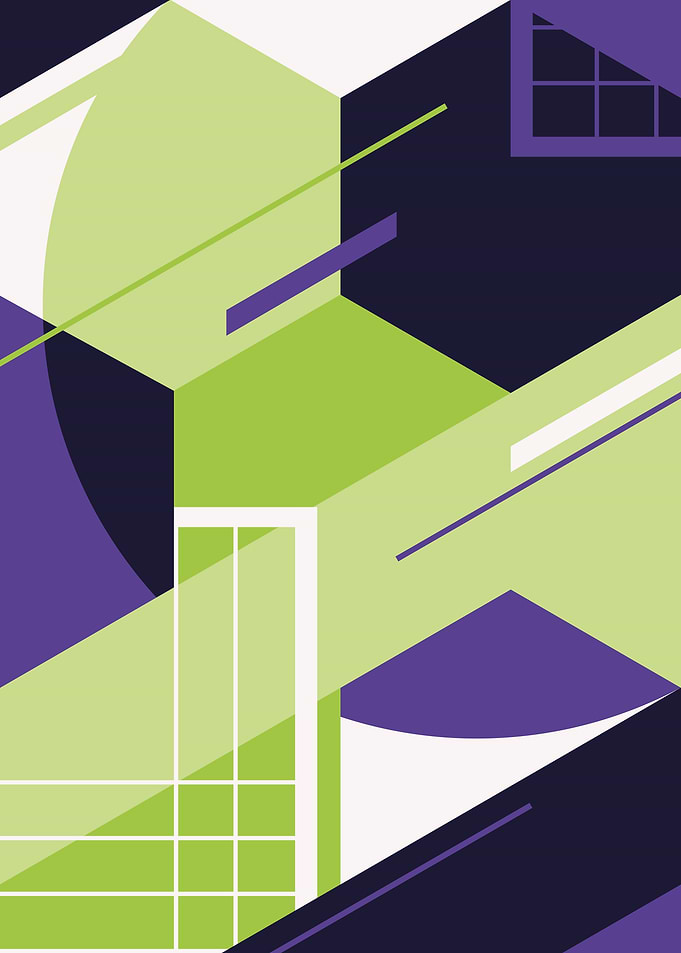 Abstract soccer art
