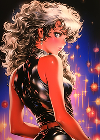 Retro Space Girl