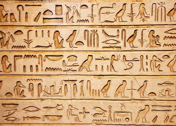 Hieroglyphs Ancient Egypt