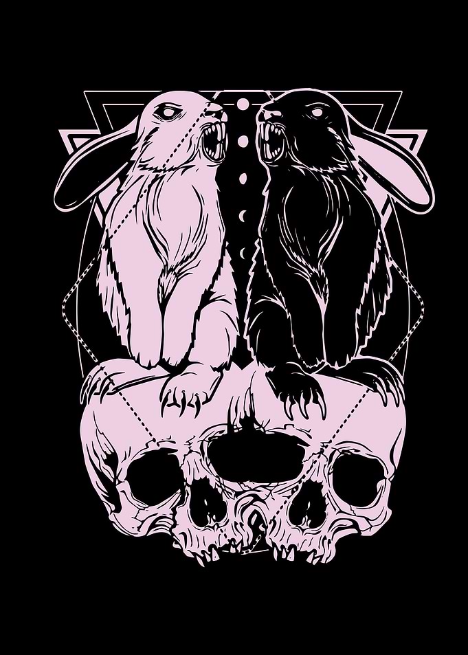 rabbit skulls