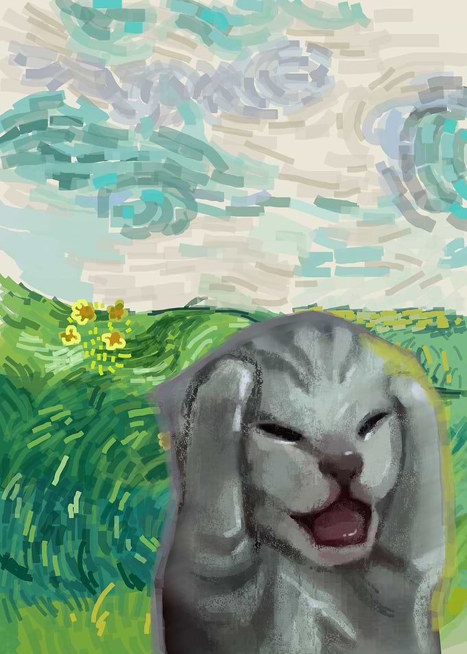 screaming cat monet
